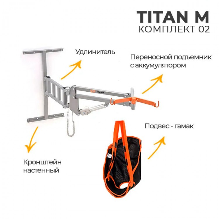 Подъемник настенный MET TITAN M КОМПЛЕКТ 02