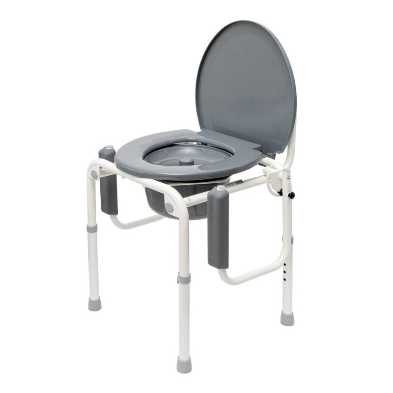 Кресло-туалет WC302, с откидными поручнями