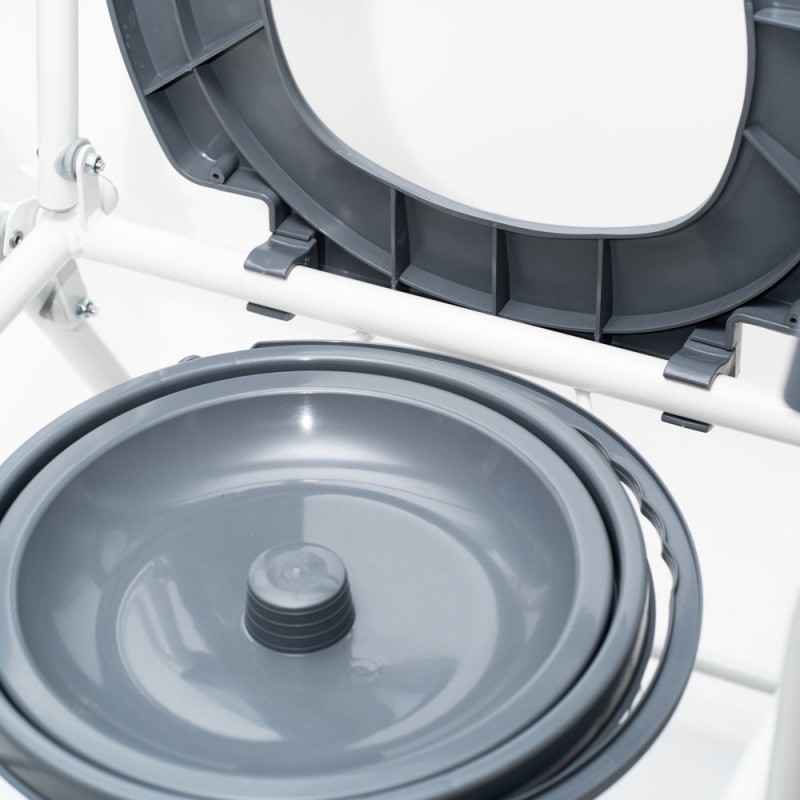 Кресло-туалет WC600w складной, белый